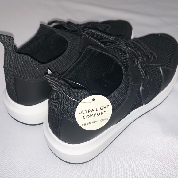 DANSKIN Women’s Infinite Black Ultra Light Knit Sneakers, Slip on Shoes Size 9 - Picture 5 of 15